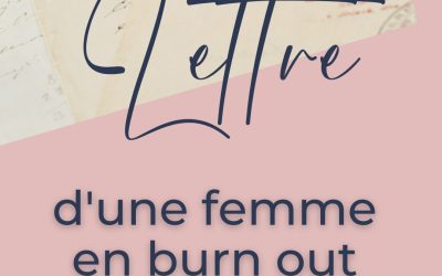 Modèle de lettre d’une femme en burn out